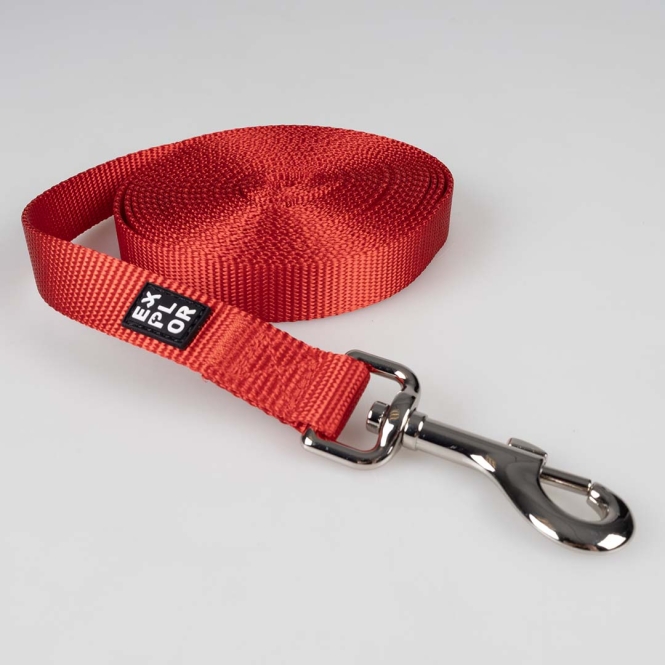 Duvoplus EXPLOR Trackingleine Classic flach - rot - 20mm