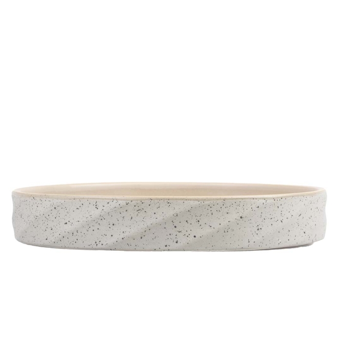 Duvoplus flacher Keramiknapf Stone Wavy Dune