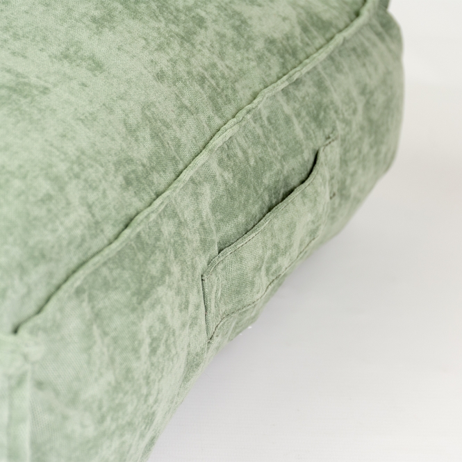 Duvoplus Kissen Velvet rechteckig - grün