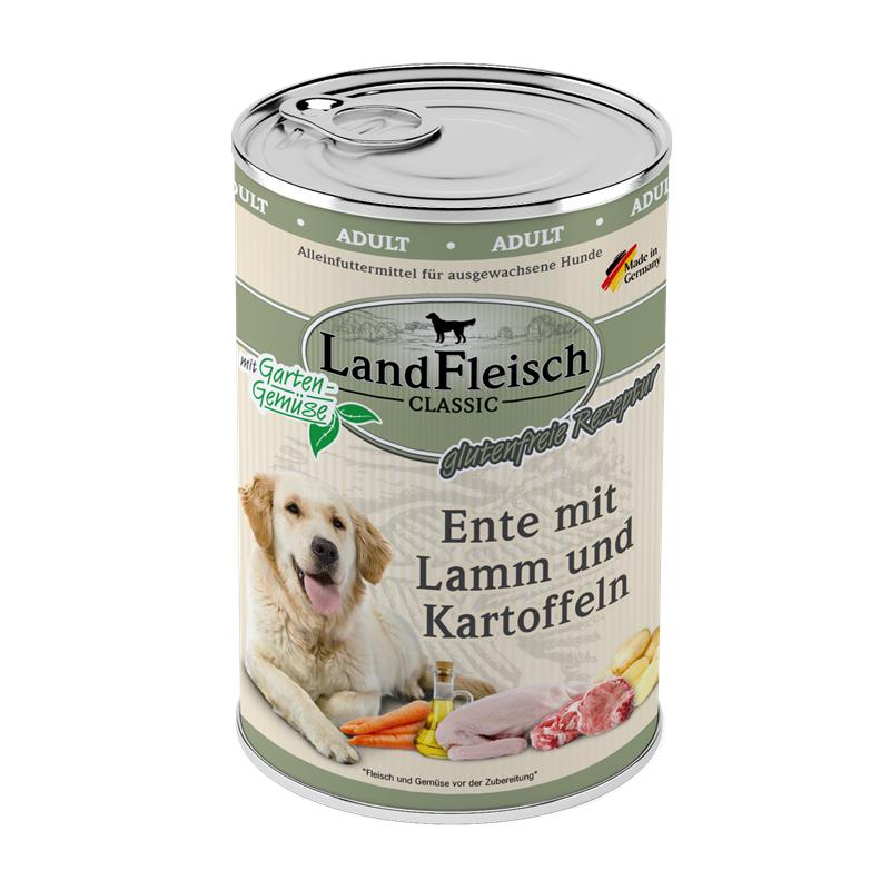 Landfleisch Dog Classic Ente mit Lamm & Kartoffeln