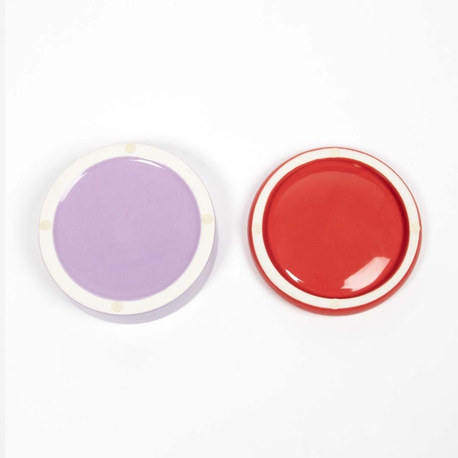 Coockoo Futternapf FUNKY FEEDING - rot/violett