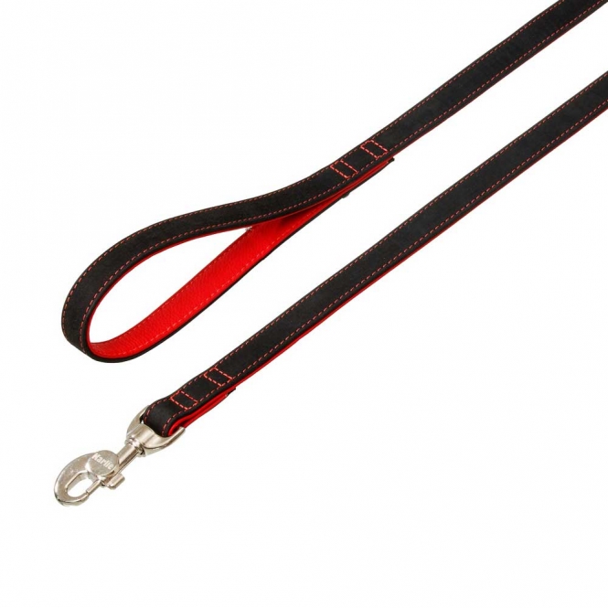 Karlie Buffalo Ultra Leine - Schwarz/Rot - 100 cm