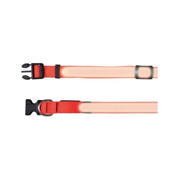 Trixie Flash Halsband - Signalorange - L-XL: 55-70 cm
