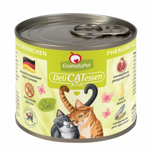 6 x GranataPet Delicatessen Dose Fasan & Kaninchen - 200 g