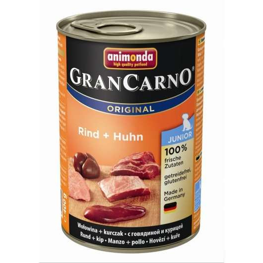 6 x Animonda Dog Dose GranCarno Junior Rind & Huhn 400g