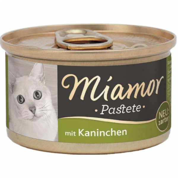 12 x Miamor Pastete Kaninchen 85g