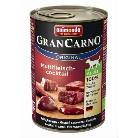 6 x Animonda Dog Dose GranCarno Adult Multi - Fleischcocktail 400g