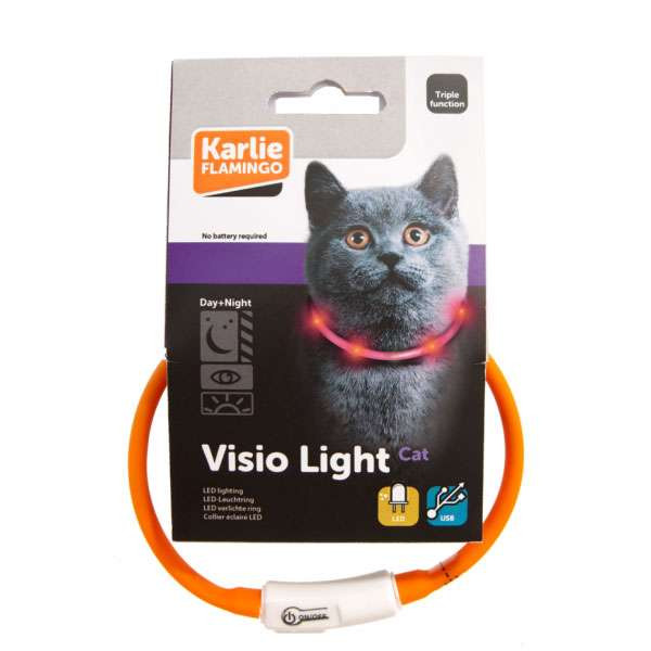 Karlie Visio Light Cat LED-Schlauch mit USB - Orange