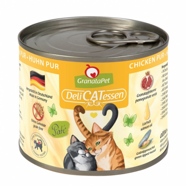 6 x GranataPet Delicatessen Dose Huhn PUR - 200 g