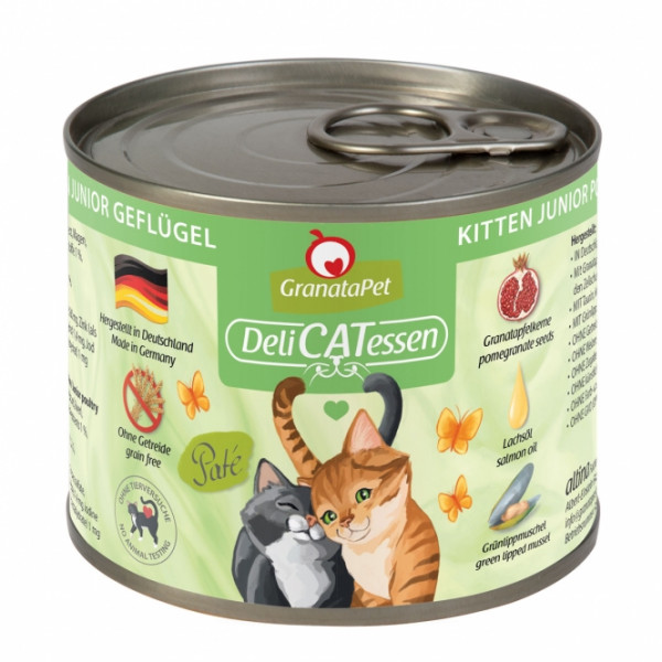 6 x GranataPet Delicatessen Dose Kitten Geflügel 200g