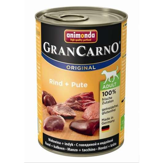 6 x Animonda Dog Dose GranCarno Adult Rind & Pute 400g